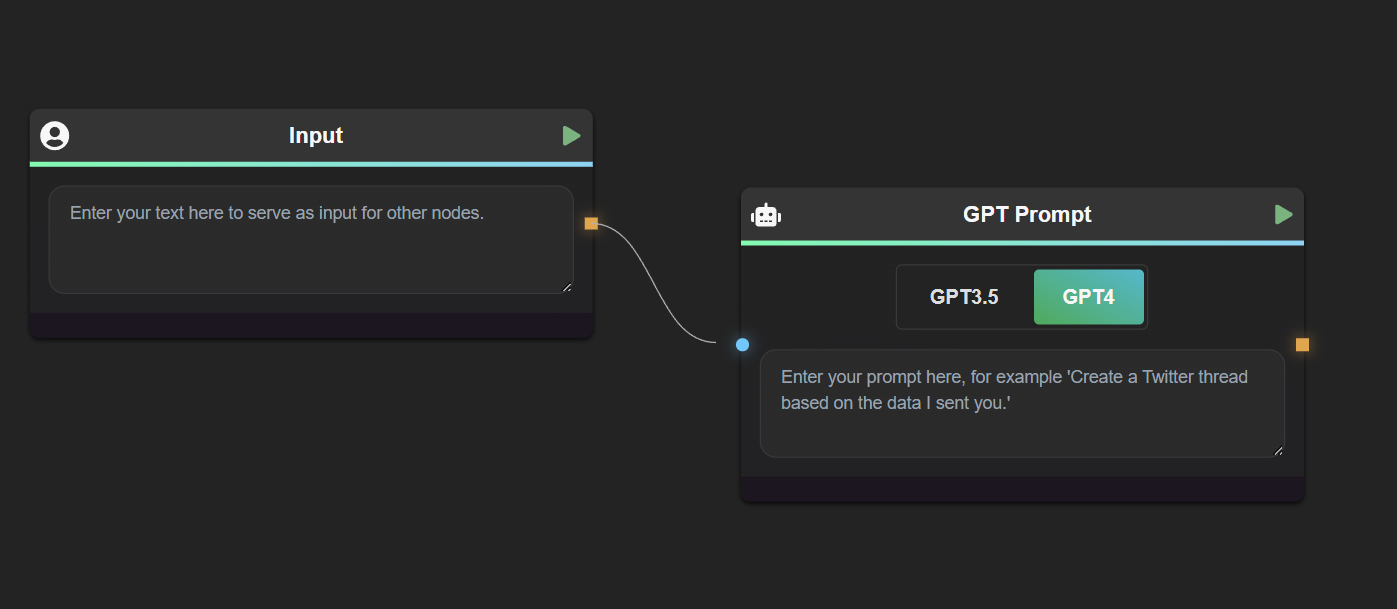 Draw an edge between nodes