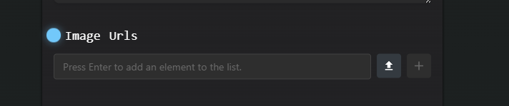 Single list input