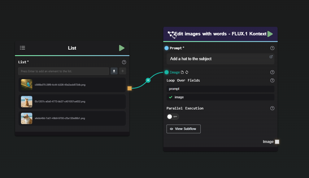 Loop with list example