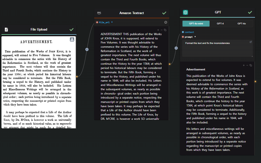 Combined OCR Workflow