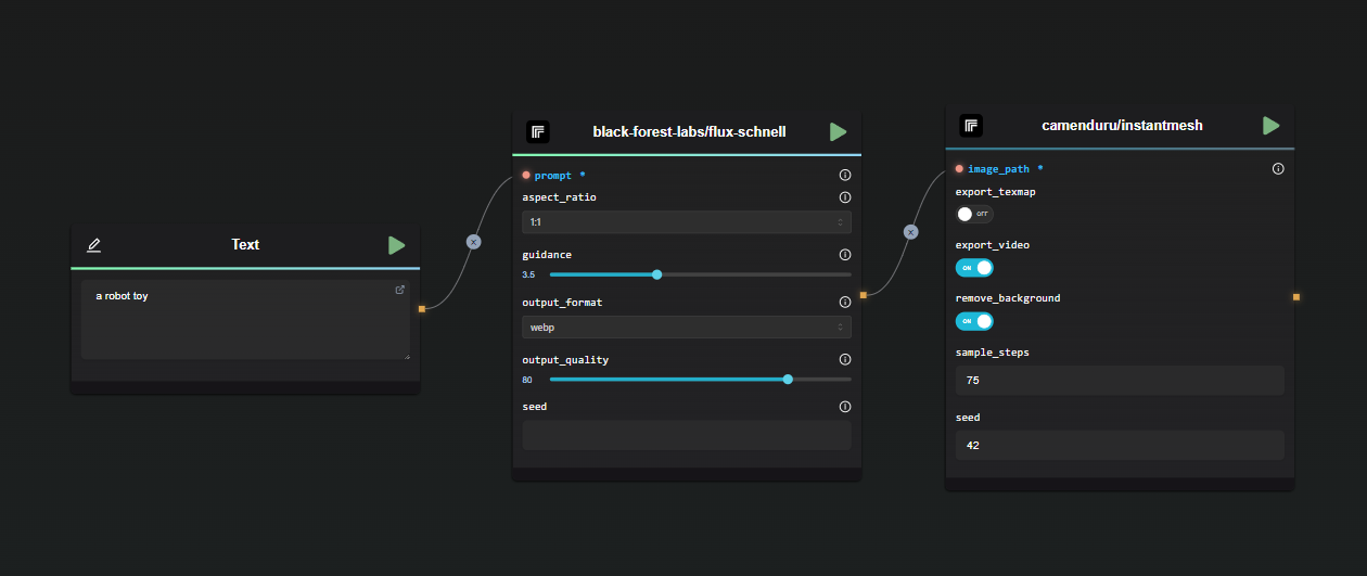 Example Node connection