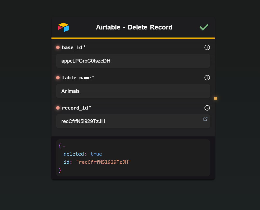 Delete Record