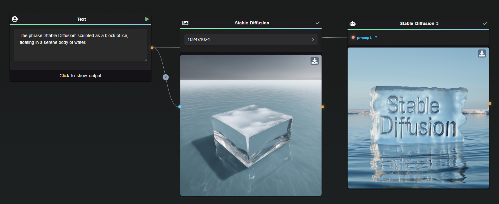 Stable diffusion with inpout node